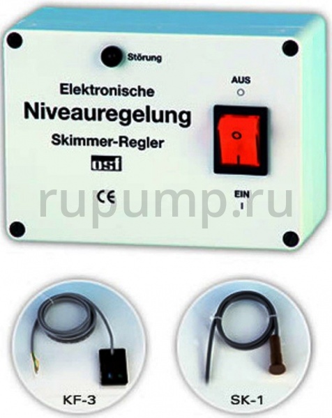 Блок управления переливом для скиммерного бассейна OSF Skimmerregler, KF-3, с магнит. клапаном G1/2"