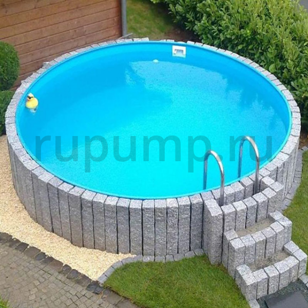 Фото Морозоустойчивый бассейн Sunny Pool круглый глубина 1,5 м диаметр 7,0 м