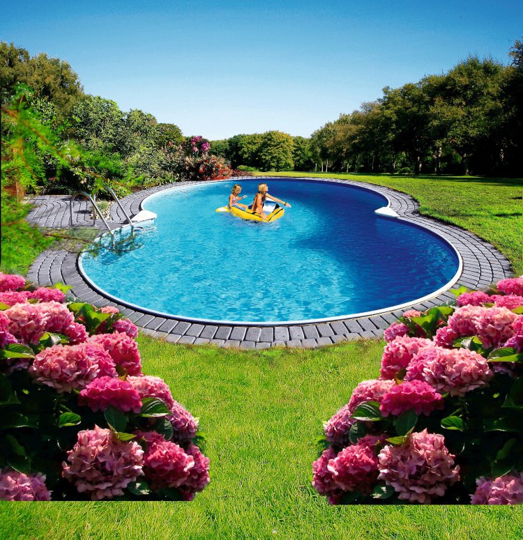 Фото Морозоустойчивый бассейн Watermann Summer Fun восьмёрка 5.25x3.2x1.2 м