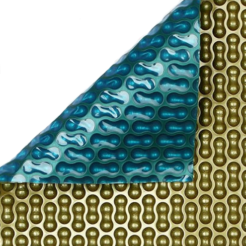 Покрытие "GeoBubble Luxe" пузырьковое, 500 мкм, форма нестандартная, цвет голубой/золотистый