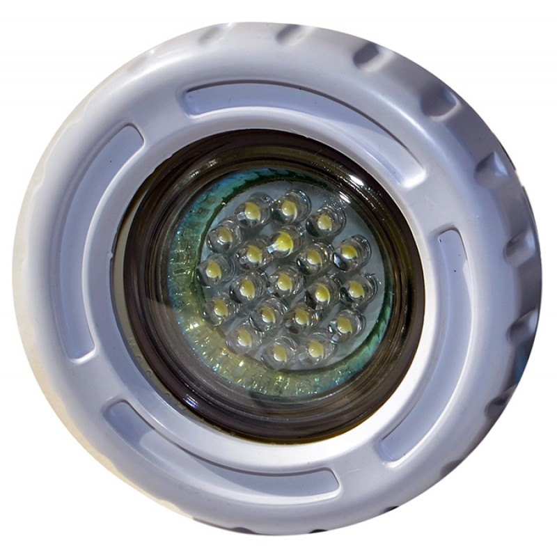 Прожектор светодиодный универсальный с оправой из ABS-пластика Pool King 1,5 Вт (белый)