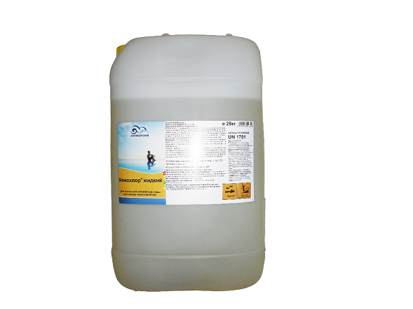 Жидкий хлор для бассейна Chemoform Кемохлор 28 кг