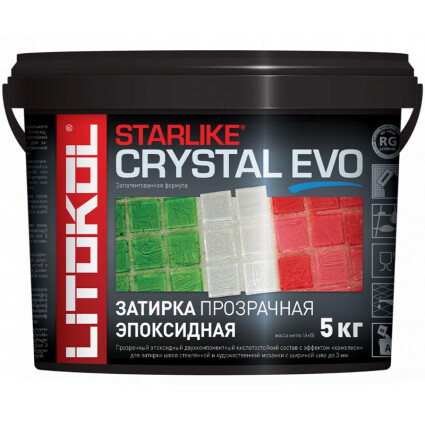 Затирочная смесь Litokol STARLIKE CRYSTAL EVO S.700, 5 кг 