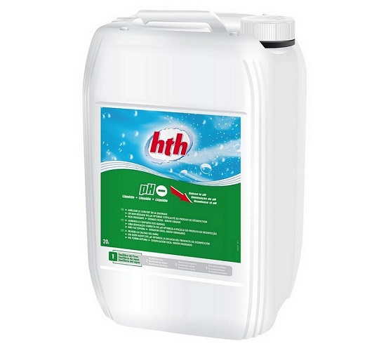 Жидкий pH минус для бассейна hth 28 кг
