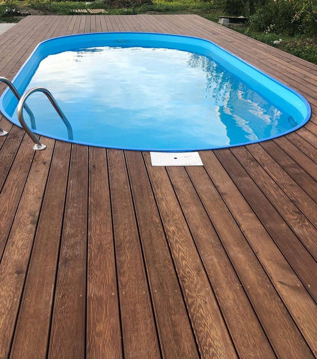 Фото Морозоустойчивый бассейн Watermann Summer Fun овальный 11x5.5x1.5 м