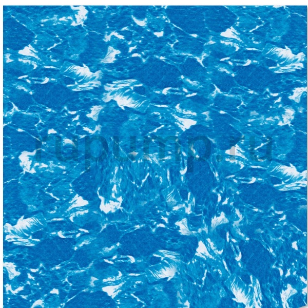 Пленка с рисунком для бассейна "Синий мрамор" ширина 1,65 м Alkorplan 3000 Carrara
