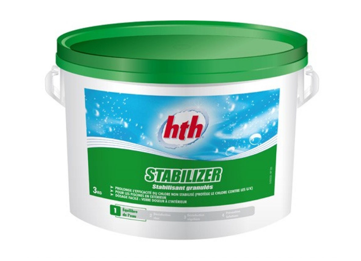 Стабилизатор хлора в гранулах 3 кг, hth
